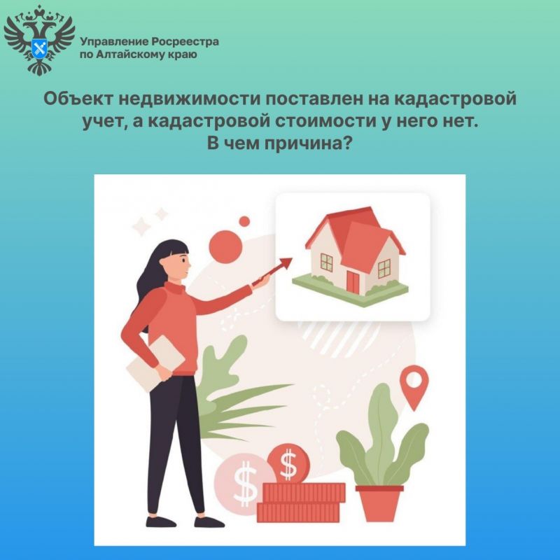 Объект недвижимости поставлен на кадастровой учет, а кадастровой стоимости у него нет. В чем причина?